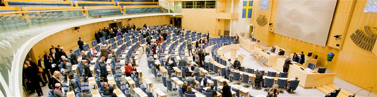 Politicians in the Swedish parliament
