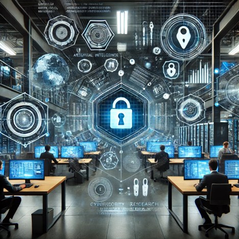 Illustration av cybersecurity