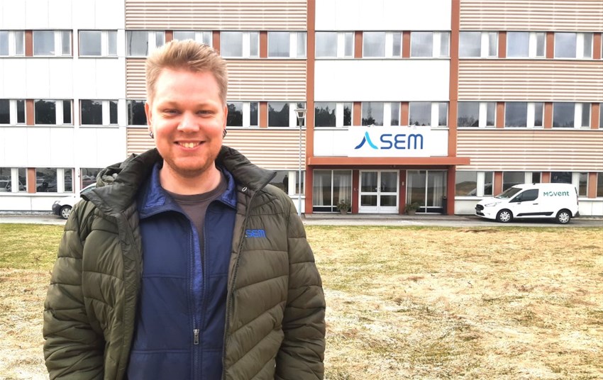 Johan Tidholm, utvecklingsingenjör på SEM