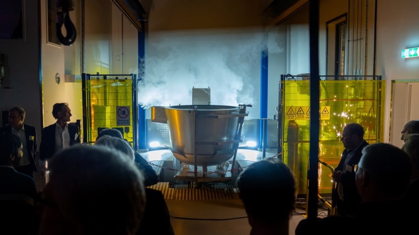 Invigning Fredriksons nya fabrik.