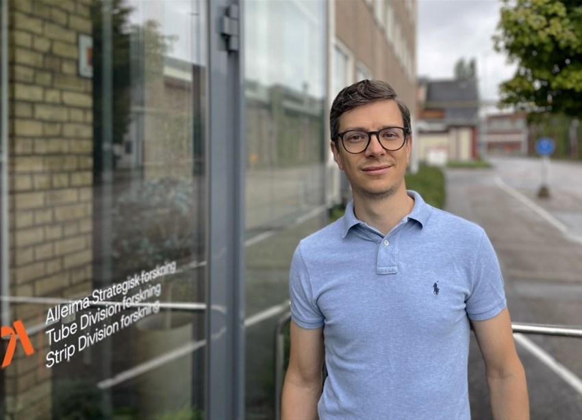 Mikael Johansson, industridoktorand på Alleima