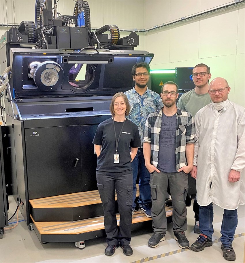 Aconity utrustning för pulverbäddsbaserad additiv tillverkning