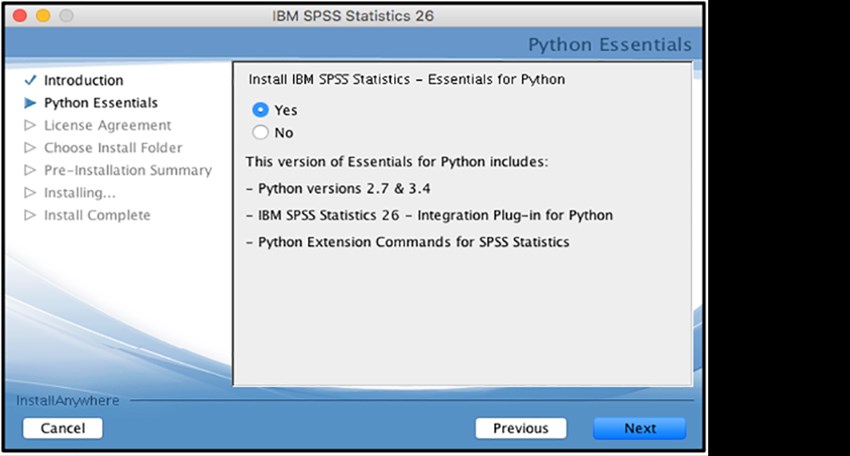 SPSS Mac picture7 yes click next