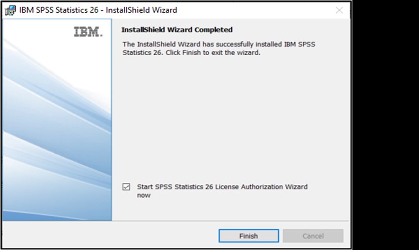 SPSS PC picture10 installing check start SPSS click finish