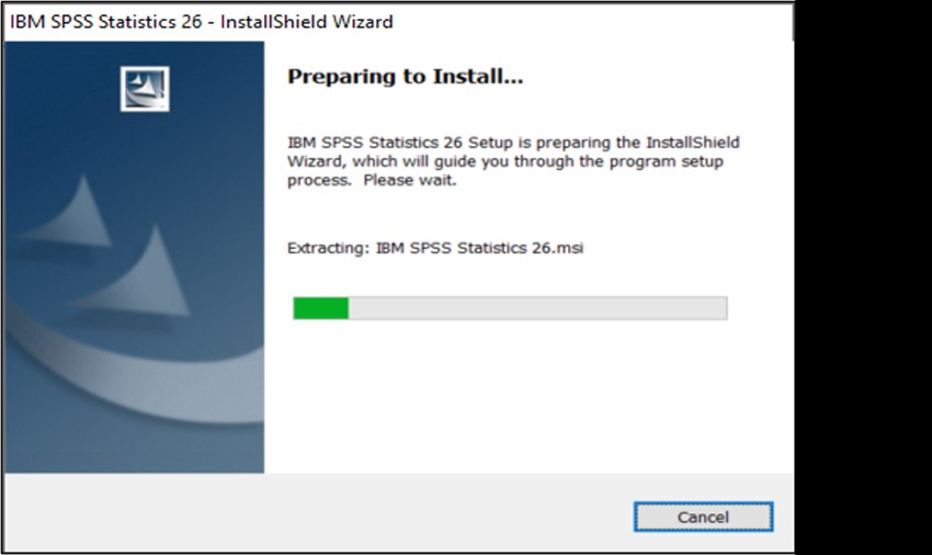 SPSS PC picture1 preparing to install