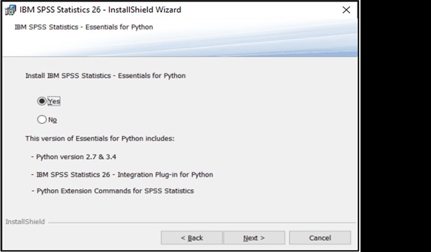 SPSS PC picture4 choose yes next