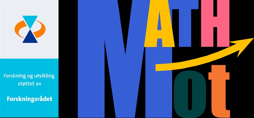 Logotyper för projekt MathMot och Forskningsrådet