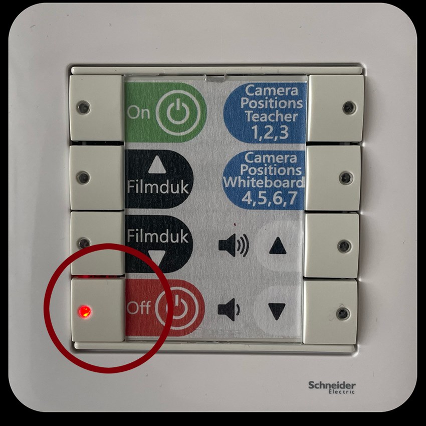 Stäng av projektor i ALC