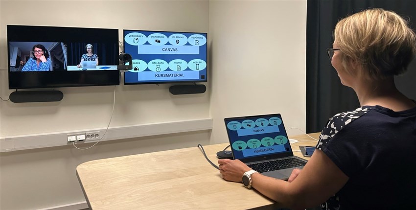 Möte i hybridstudion