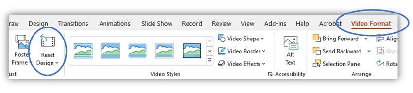 Video Format - Reset Design