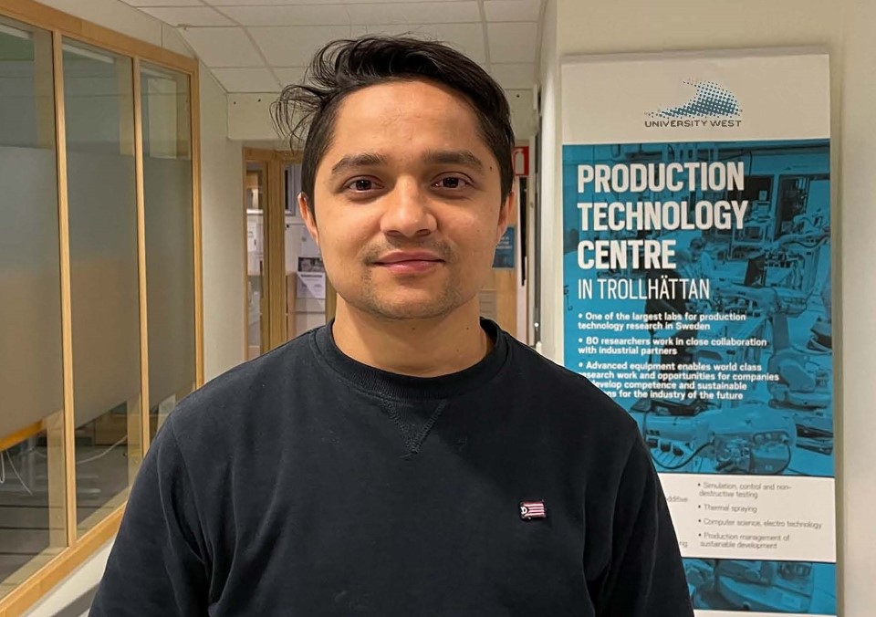 Pradip Aryal, doktor i produktionsteknik, Högskolan Väst 