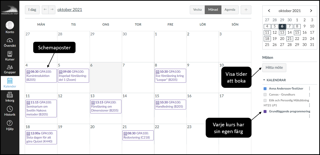 Canvas Kalender