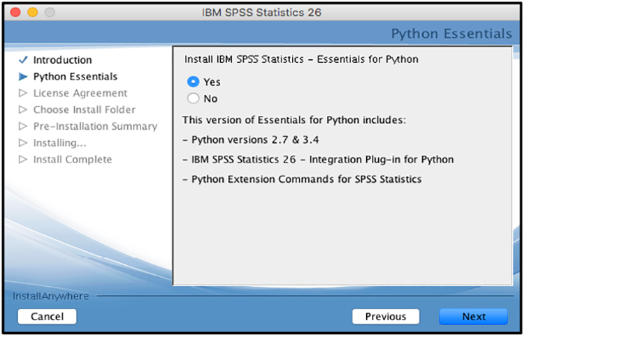 SPSS Mac picture7 yes click next