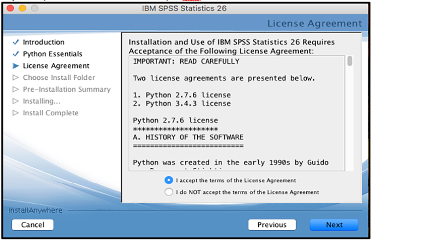 unable to install spss on mac