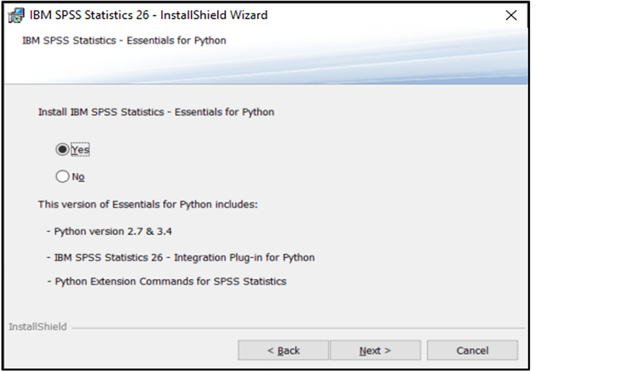 SPSS PC picture4 choose yes next