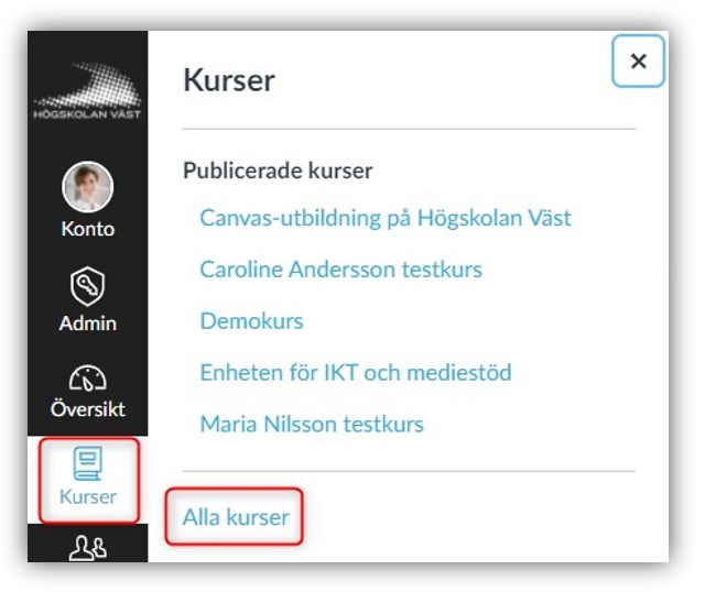 Canvas All kurser